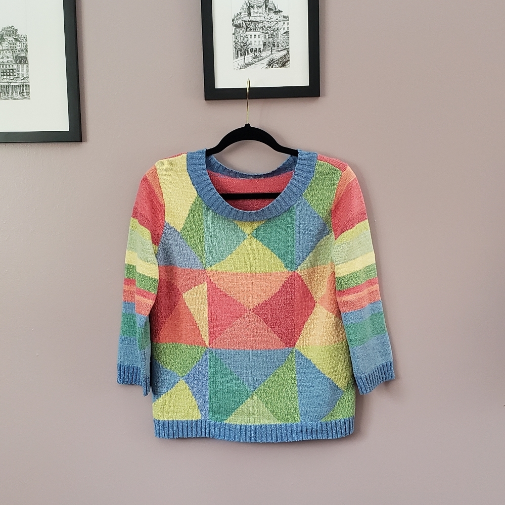 Vintage Geometric Sweater